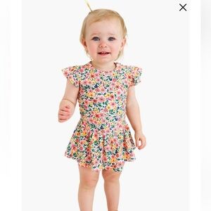 Posh Peanut Maybelle Cap Sleeve Skirted Bodysuit